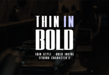 Thin in Bold Font Poster 1