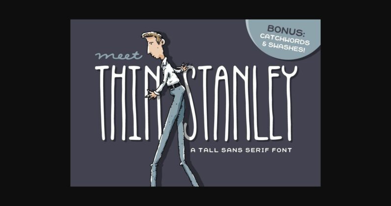 Thin Stanley Font Poster 3