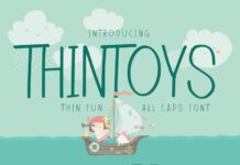 Thin Toys Font Poster 1