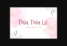 Thin Thin Lo Font Poster 1