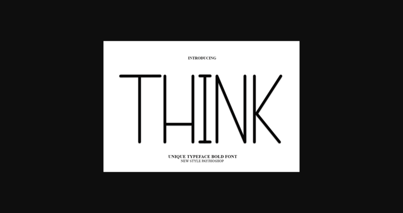 Think Font Poster 3