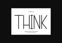 Think Font Poster 1