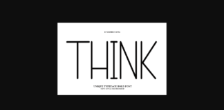 Think Font Poster 1