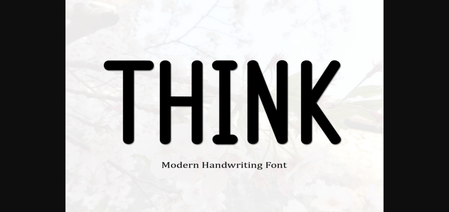 Think Font Poster 3