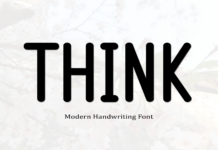 Think Font Poster 1