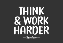 Think & Work Harder Poster 1