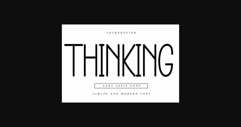 Thinking Font Poster 1
