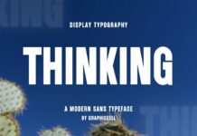 Thinking Font Poster 1