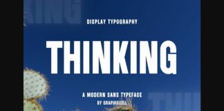 Thinking Font Poster 1