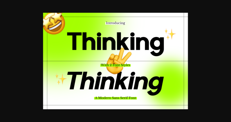 Thinking Font Poster 3