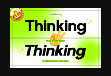 Thinking Font Poster 1