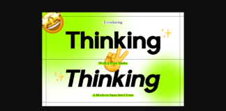 Thinking Font Poster 1