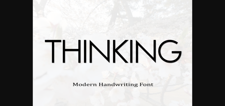 Thinking Font Poster 3