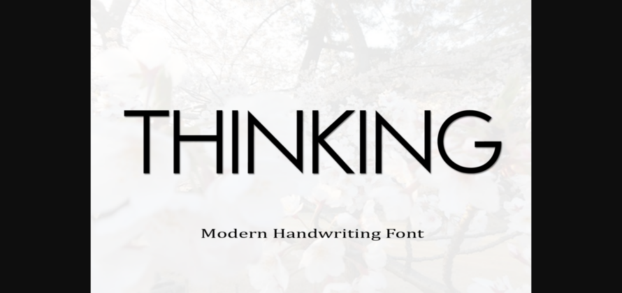 Thinking Font Poster 1