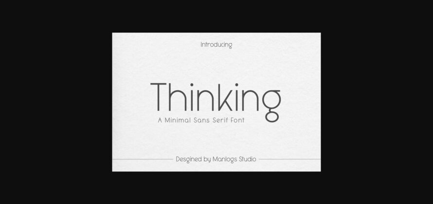 Thinking Font Poster 3