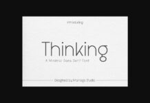 Thinking Font Poster 1