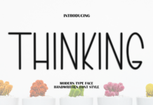 Thinking Font Poster 1