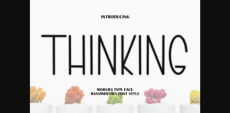 Thinking Font Poster 1