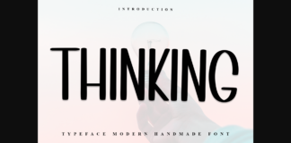 Thinking Font Poster 1