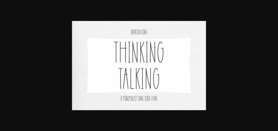Thinking Talking Font Poster 3