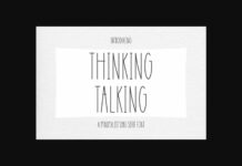 Thinking Talking Font Poster 1