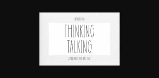 Thinking Talking Font Poster 1