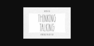 Thinking Talking Font Poster 1