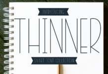 Thinner Font Poster 1