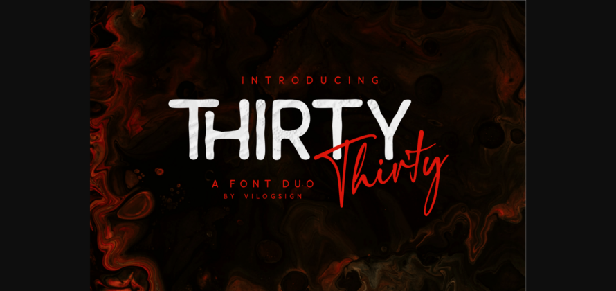Thirty Duo Font Poster 3