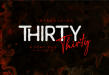 Thirty Duo Font Poster 1