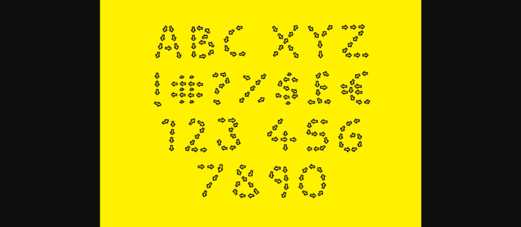 This Way Font Poster 4