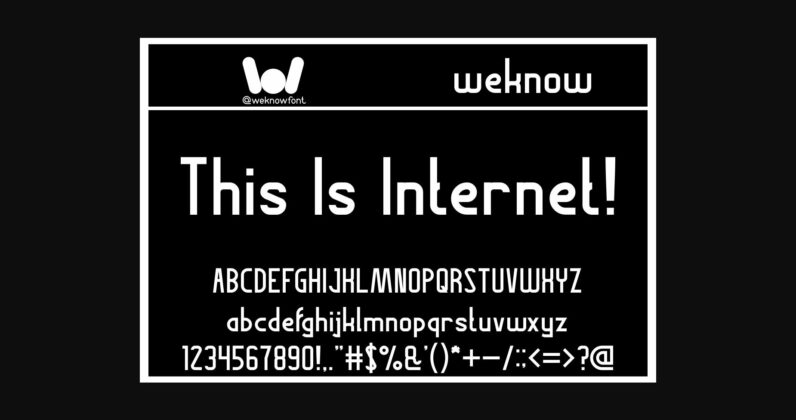 This is Internet Font Poster 3