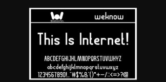 This is Internet Font Poster 1