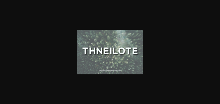 Thneilote Font Poster 3