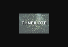 Thneilote Font Poster 1