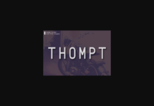 Thompt Font Poster 1