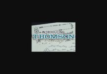Thomson Font Poster 1