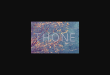 Thone Font Poster 1