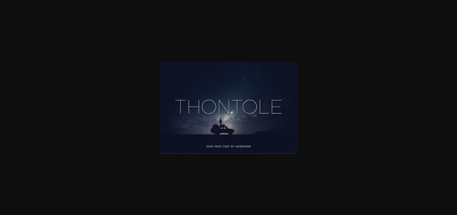 Thontole Font Poster 3