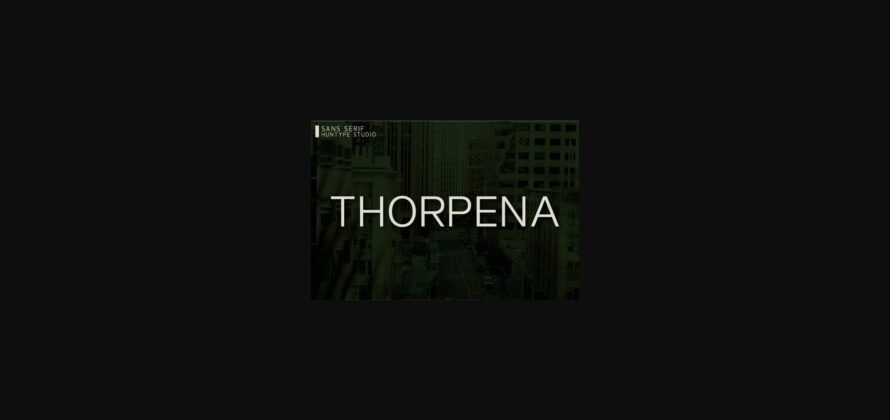 Thorpena Font Poster 3