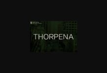 Thorpena Font Poster 1