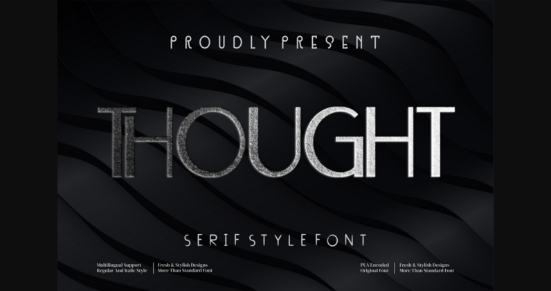 Thought Font Poster 3