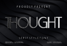 Thought Font Thought Font Poster 1