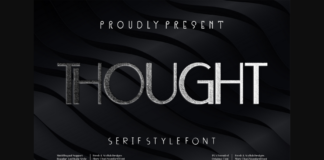 Thought Font Poster 1