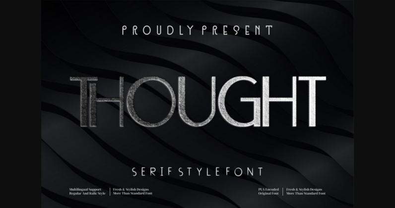 Thought Font Poster 1