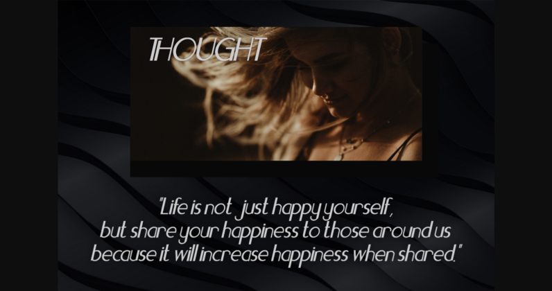 Thought Font Poster 4