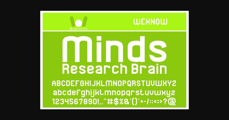 Thought and Intelligence Font Poster 8