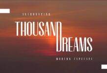 Thousand Dreams Font Poster 1