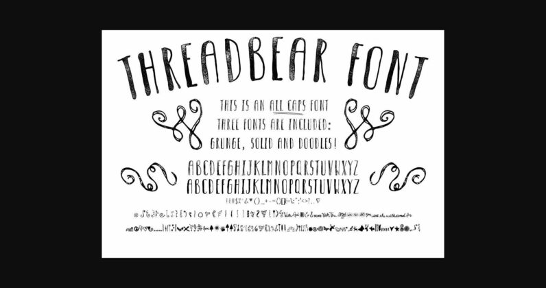 Threadbear Font Poster 3