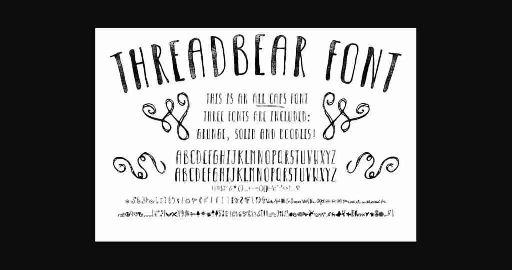 Threadbear Font Poster 1